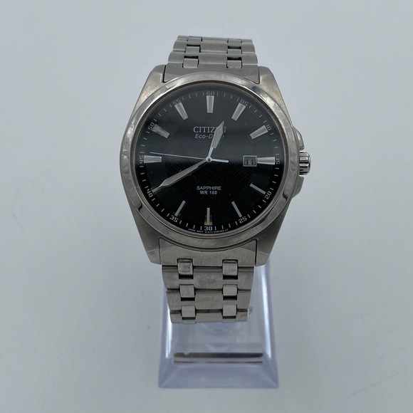 Citizen Corso Mens Eco-Drive Silver Steel 41mm Sapphire Watch